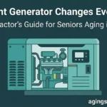 Whole home standby generator illustration for backup generators for seniors aging in place contractor guide